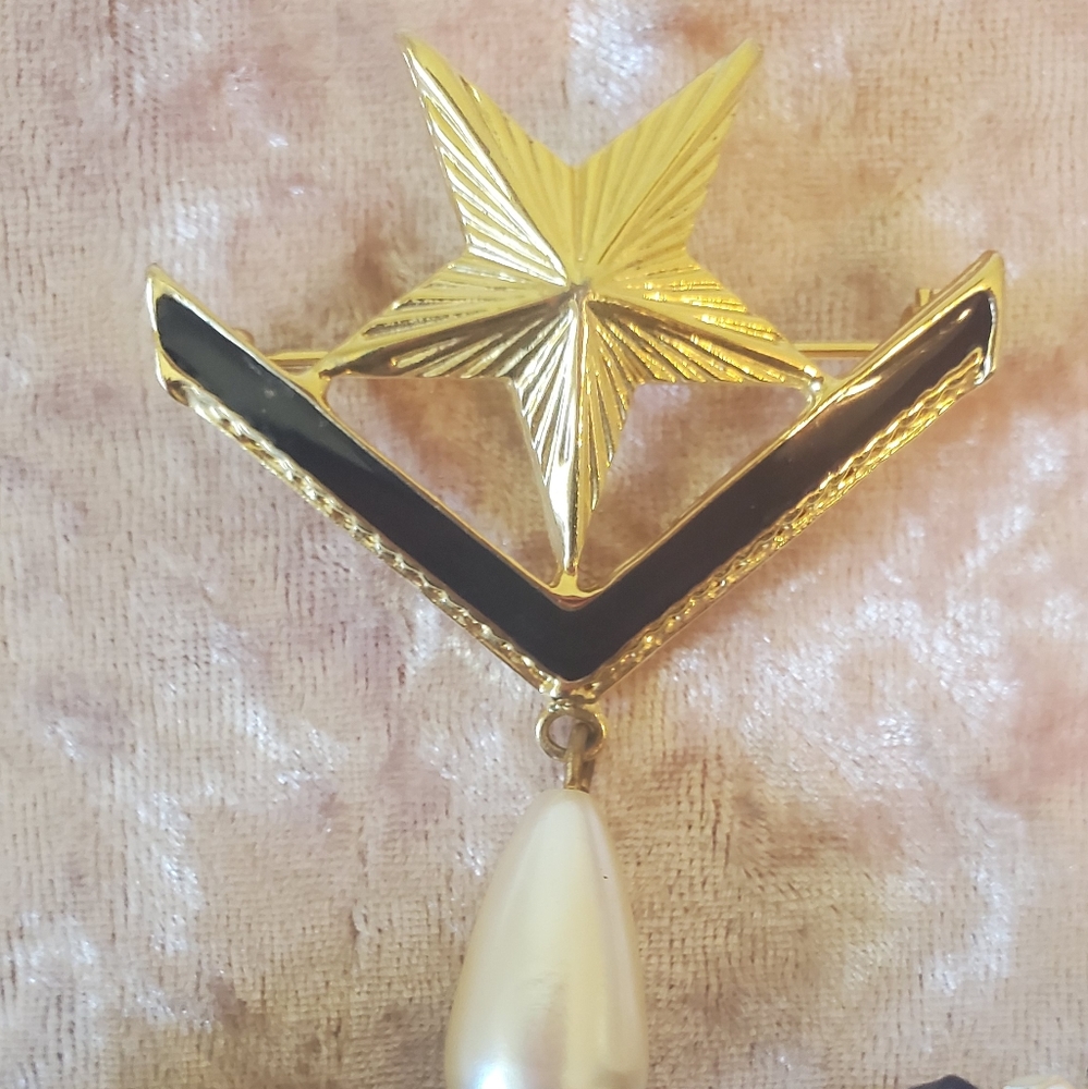SALE ENAMEL BROOCH PIN FLOWER vintage RETRO - Picture 8 of 11